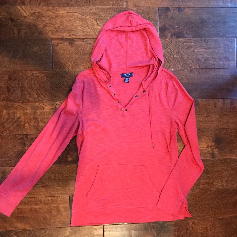 Chaps Denim red hoodie.